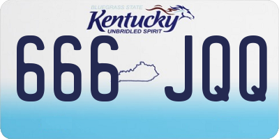 KY license plate 666JQQ