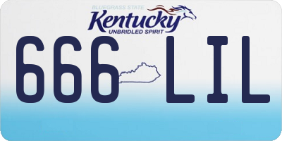 KY license plate 666LIL
