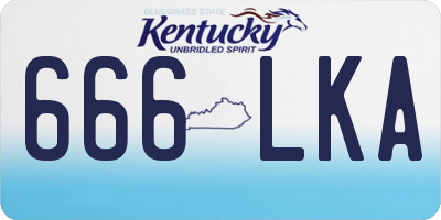 KY license plate 666LKA