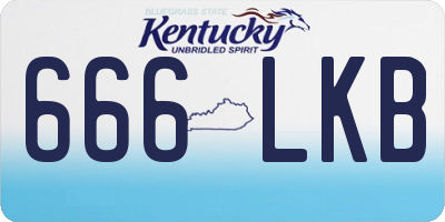 KY license plate 666LKB
