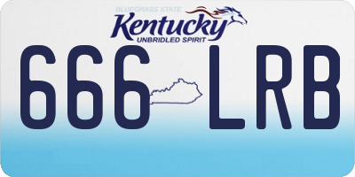KY license plate 666LRB