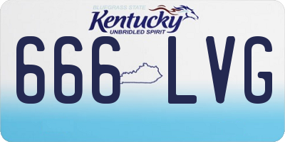 KY license plate 666LVG