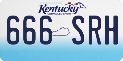KY license plate 666SRH