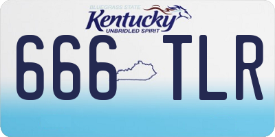 KY license plate 666TLR