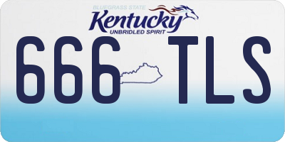 KY license plate 666TLS