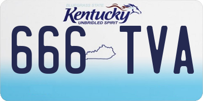 KY license plate 666TVA