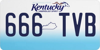 KY license plate 666TVB