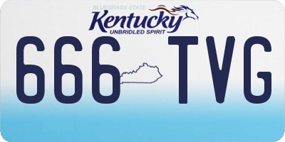KY license plate 666TVG