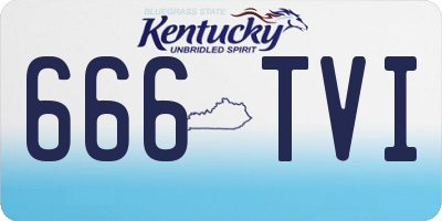KY license plate 666TVI