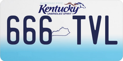 KY license plate 666TVL