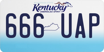 KY license plate 666UAP