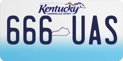 KY license plate 666UAS