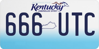 KY license plate 666UTC