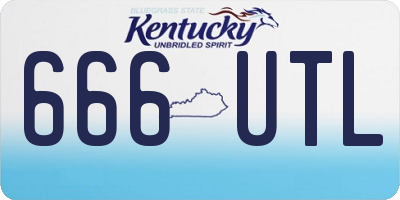 KY license plate 666UTL