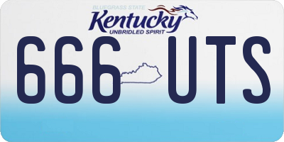 KY license plate 666UTS