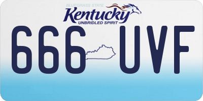 KY license plate 666UVF