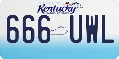 KY license plate 666UWL