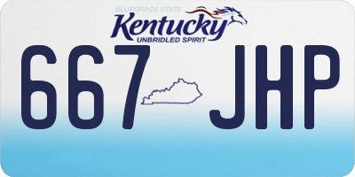 KY license plate 667JHP