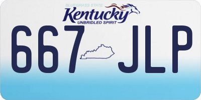 KY license plate 667JLP