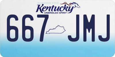 KY license plate 667JMJ