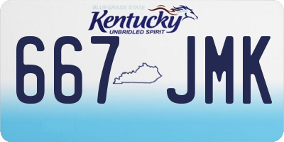 KY license plate 667JMK