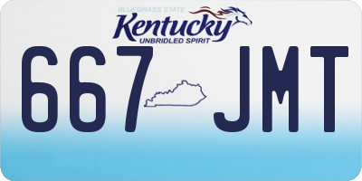 KY license plate 667JMT