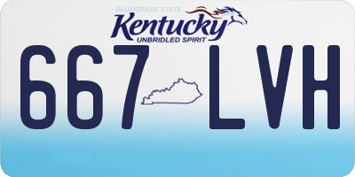 KY license plate 667LVH