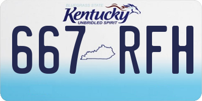 KY license plate 667RFH