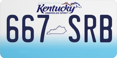 KY license plate 667SRB
