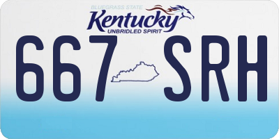 KY license plate 667SRH