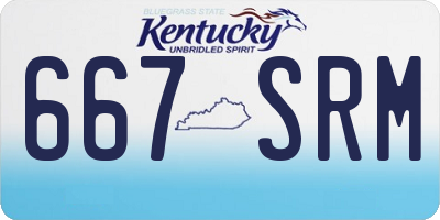 KY license plate 667SRM