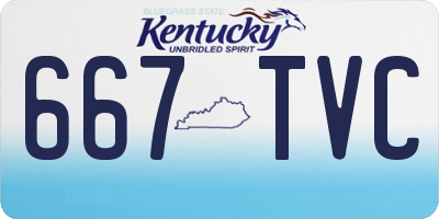 KY license plate 667TVC