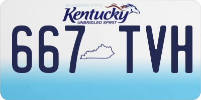 KY license plate 667TVH