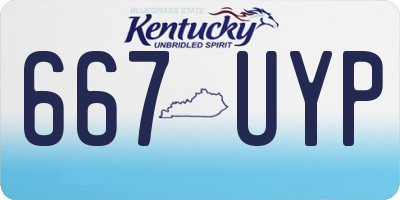 KY license plate 667UYP