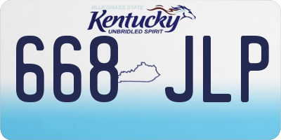 KY license plate 668JLP