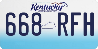 KY license plate 668RFH