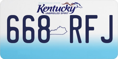 KY license plate 668RFJ