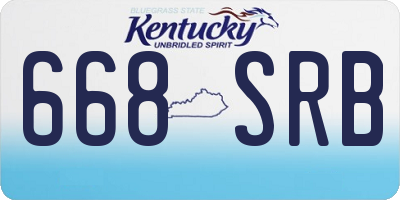 KY license plate 668SRB
