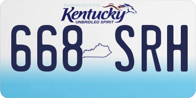 KY license plate 668SRH