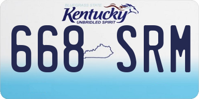 KY license plate 668SRM