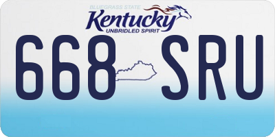 KY license plate 668SRU
