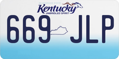 KY license plate 669JLP