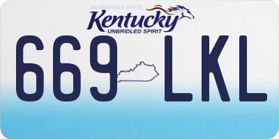 KY license plate 669LKL