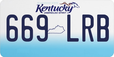 KY license plate 669LRB