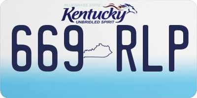 KY license plate 669RLP