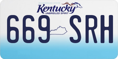 KY license plate 669SRH