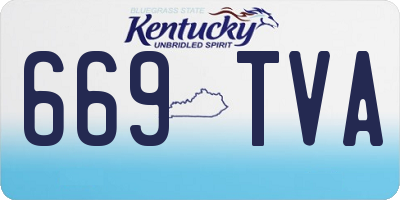 KY license plate 669TVA