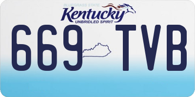 KY license plate 669TVB