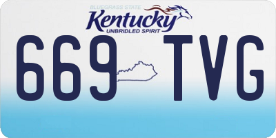 KY license plate 669TVG