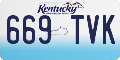 KY license plate 669TVK